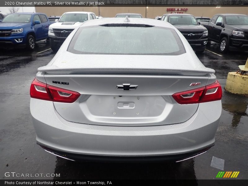 Silver Ice Metallic / Jet Black 2020 Chevrolet Malibu RS