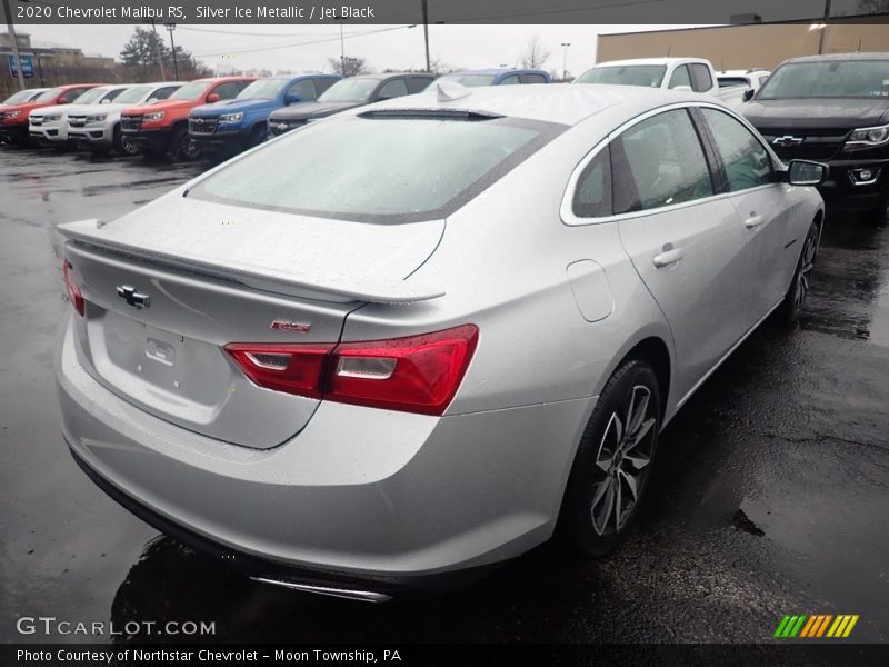 Silver Ice Metallic / Jet Black 2020 Chevrolet Malibu RS