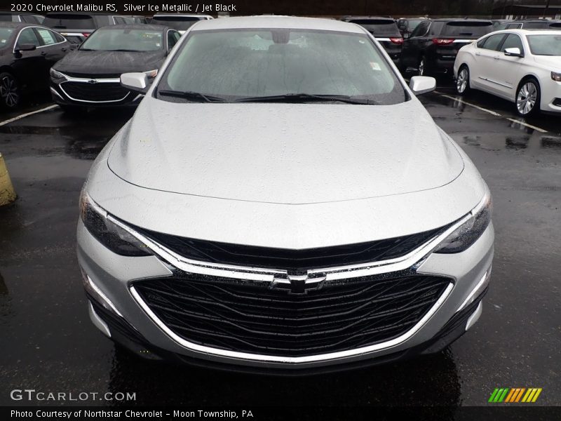 Silver Ice Metallic / Jet Black 2020 Chevrolet Malibu RS