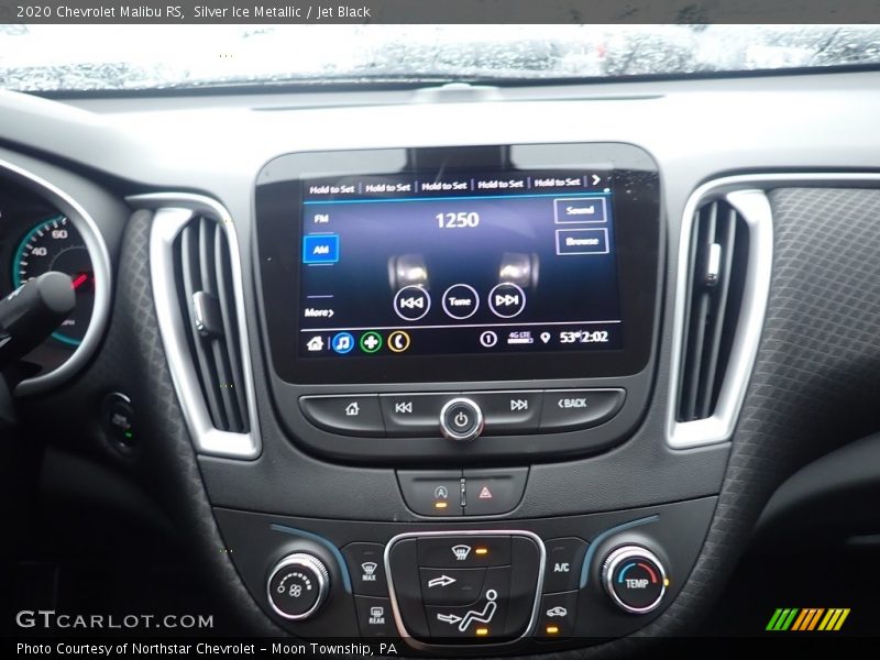 Silver Ice Metallic / Jet Black 2020 Chevrolet Malibu RS