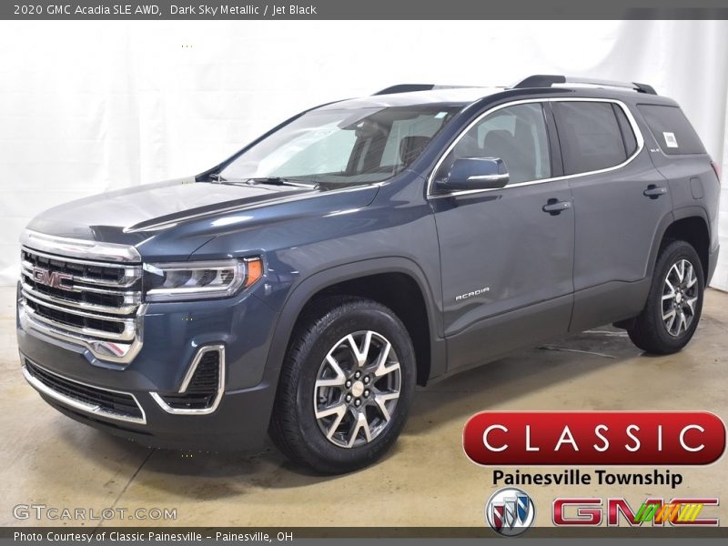Dark Sky Metallic / Jet Black 2020 GMC Acadia SLE AWD