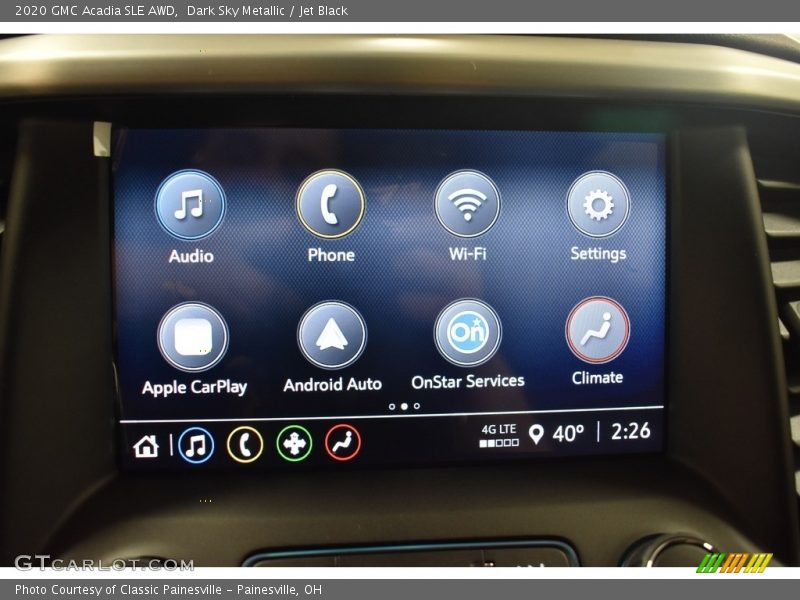 Dark Sky Metallic / Jet Black 2020 GMC Acadia SLE AWD