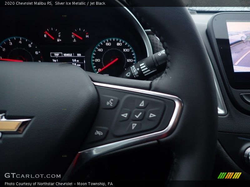 Silver Ice Metallic / Jet Black 2020 Chevrolet Malibu RS