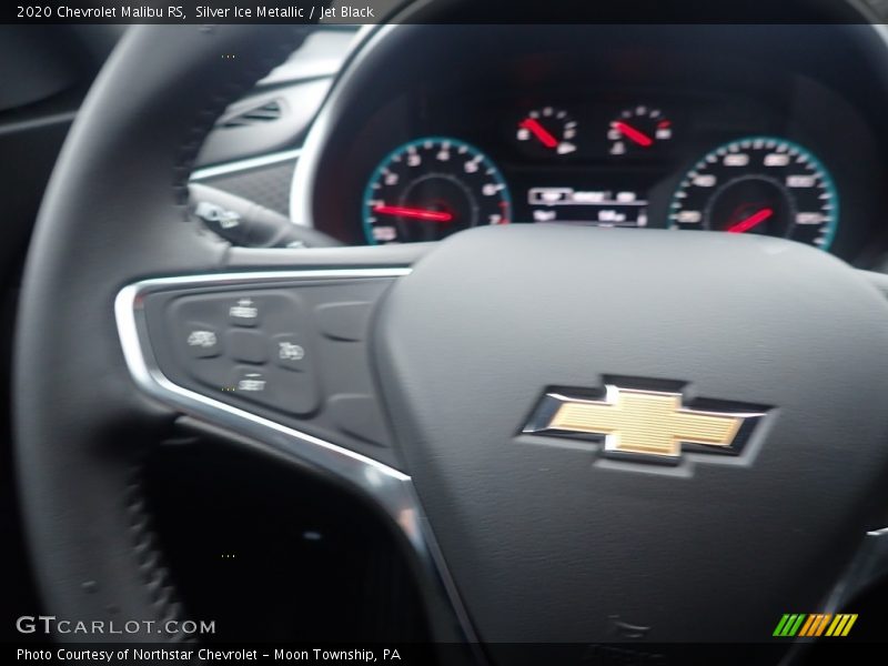 Silver Ice Metallic / Jet Black 2020 Chevrolet Malibu RS