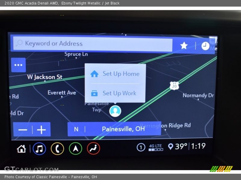 Ebony Twilight Metallic / Jet Black 2020 GMC Acadia Denali AWD