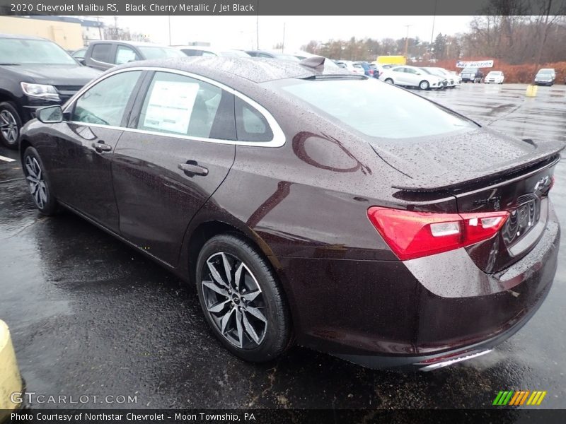Black Cherry Metallic / Jet Black 2020 Chevrolet Malibu RS