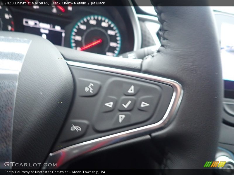 Black Cherry Metallic / Jet Black 2020 Chevrolet Malibu RS
