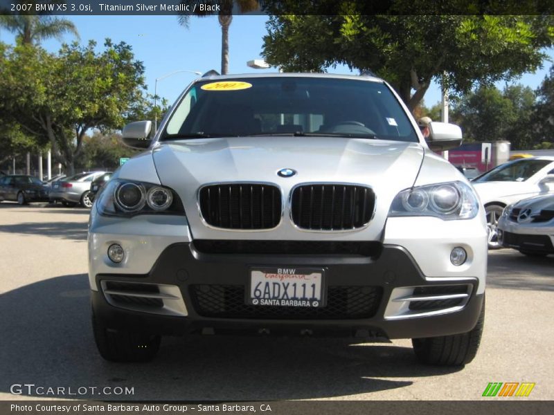 Titanium Silver Metallic / Black 2007 BMW X5 3.0si