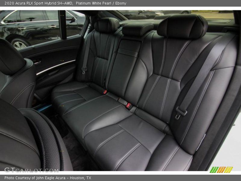 Platinum White Pearl / Ebony 2020 Acura RLX Sport Hybrid SH-AWD