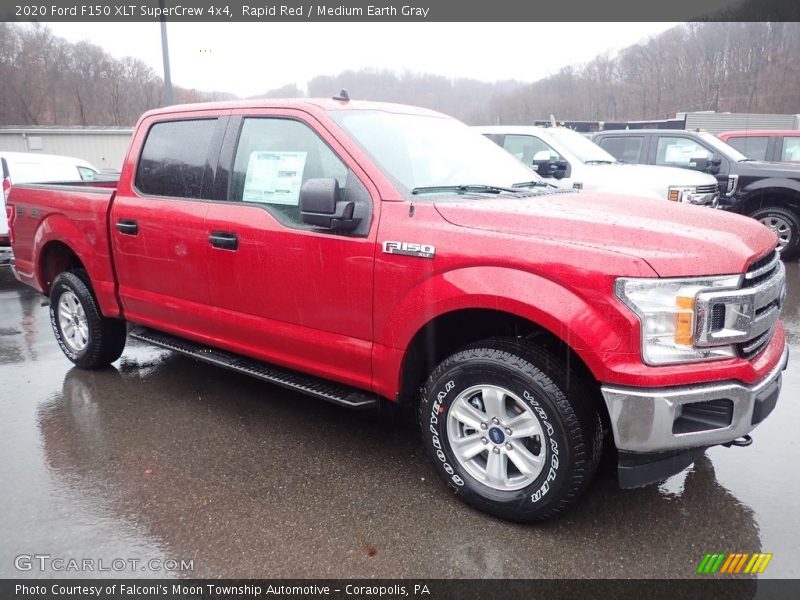 Rapid Red / Medium Earth Gray 2020 Ford F150 XLT SuperCrew 4x4