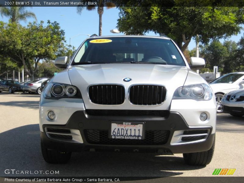 Titanium Silver Metallic / Black 2007 BMW X5 3.0si