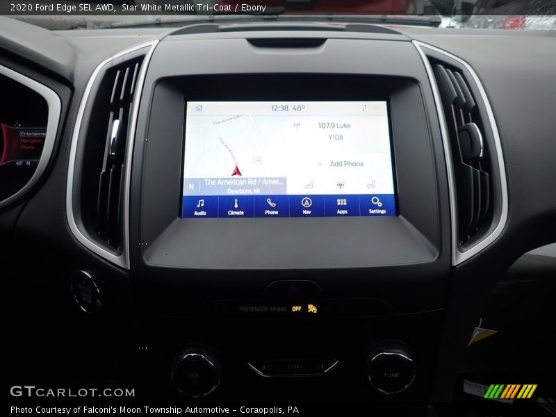 Navigation of 2020 Edge SEL AWD