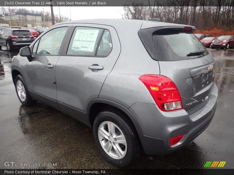 Satin Steel Metallic / Jet Black 2020 Chevrolet Trax LS AWD