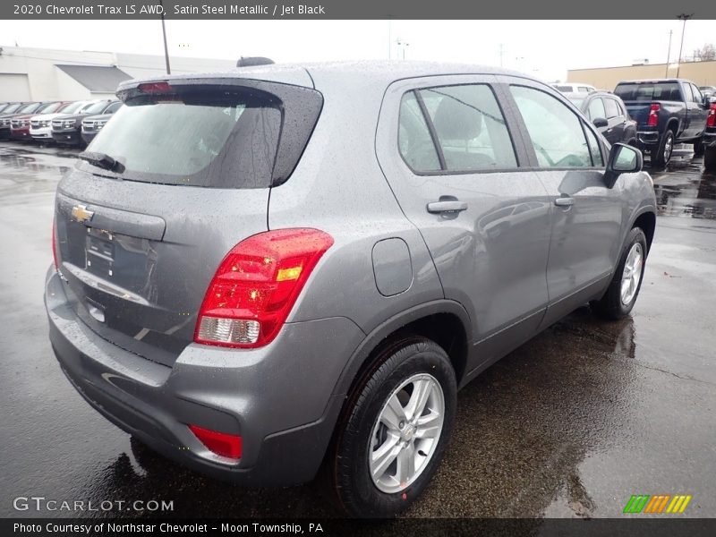 Satin Steel Metallic / Jet Black 2020 Chevrolet Trax LS AWD