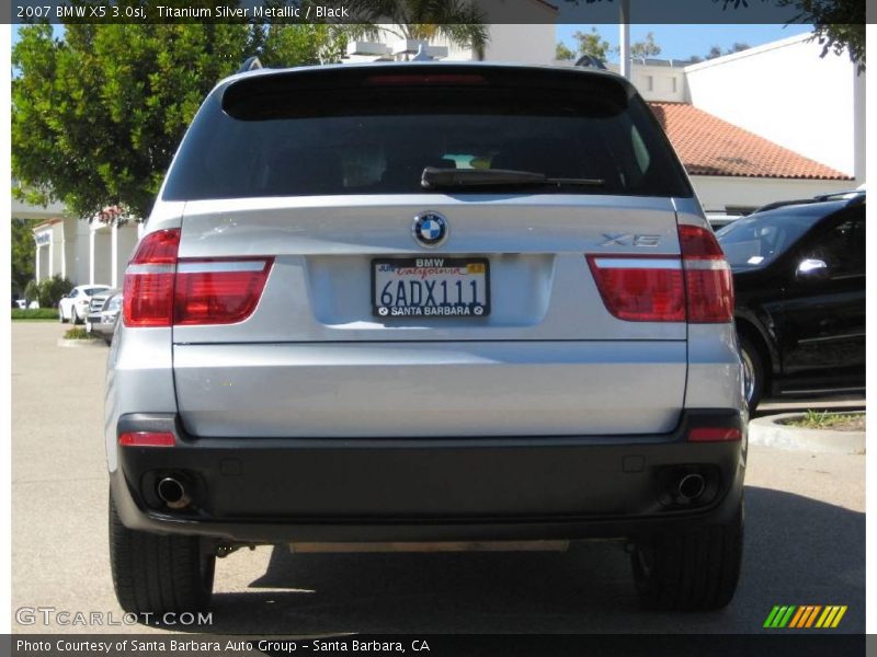 Titanium Silver Metallic / Black 2007 BMW X5 3.0si