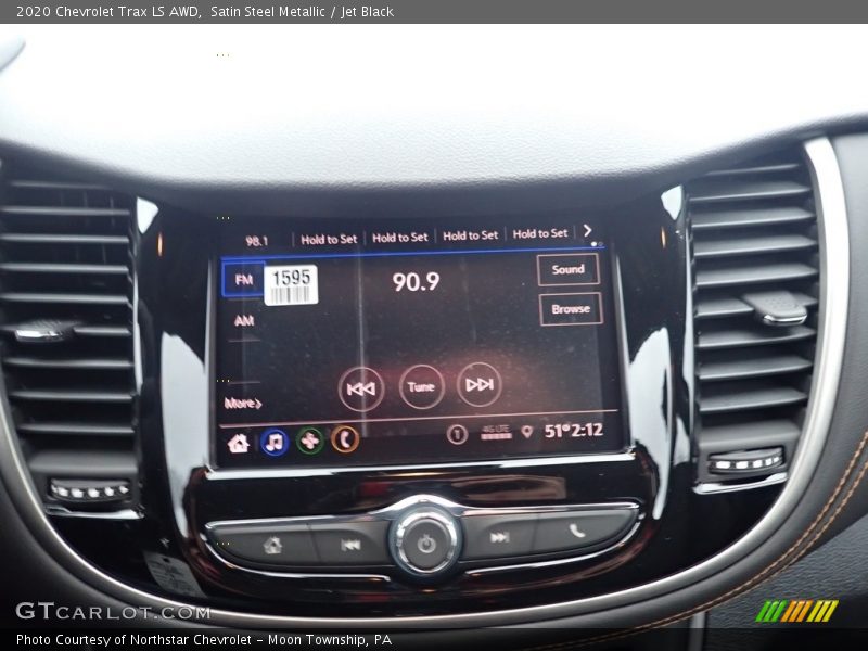 Satin Steel Metallic / Jet Black 2020 Chevrolet Trax LS AWD