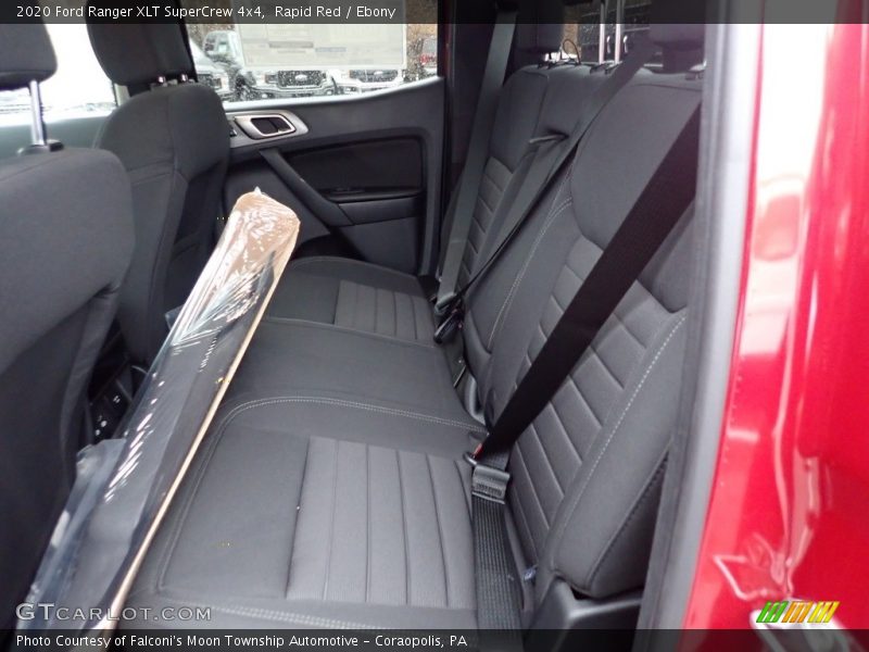 Rear Seat of 2020 Ranger XLT SuperCrew 4x4