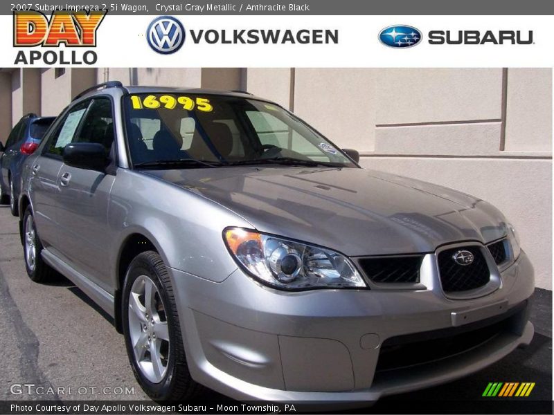 Crystal Gray Metallic / Anthracite Black 2007 Subaru Impreza 2.5i Wagon