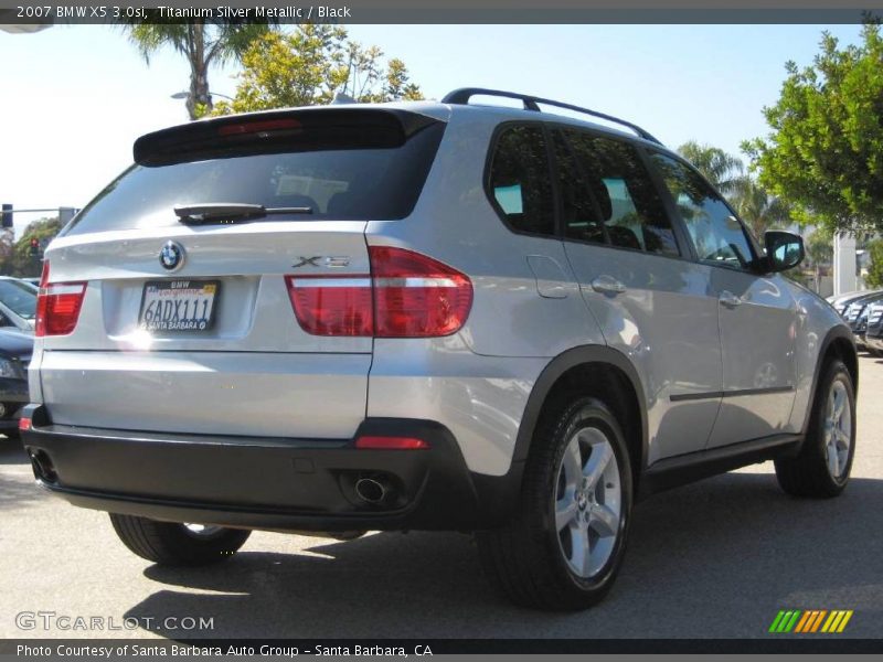 Titanium Silver Metallic / Black 2007 BMW X5 3.0si