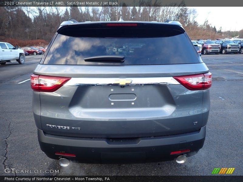 Satin Steel Metallic / Jet Black 2020 Chevrolet Traverse LT AWD