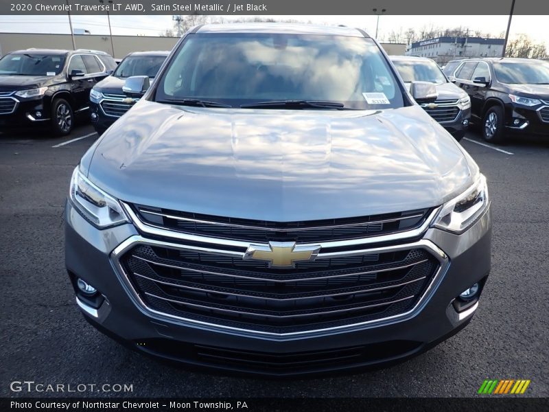 Satin Steel Metallic / Jet Black 2020 Chevrolet Traverse LT AWD