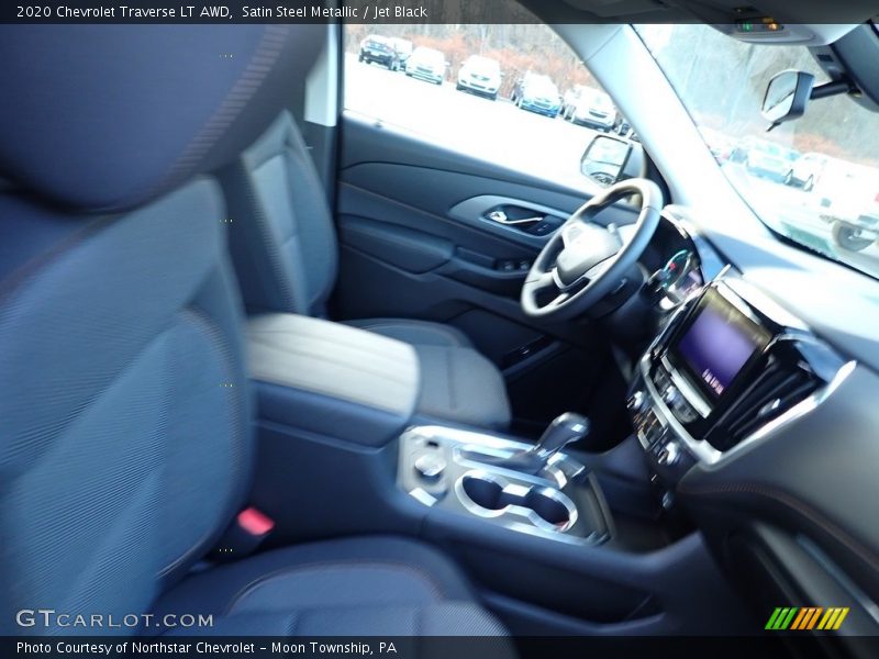 Satin Steel Metallic / Jet Black 2020 Chevrolet Traverse LT AWD