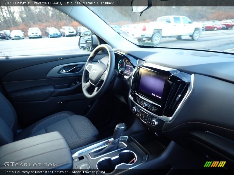 Satin Steel Metallic / Jet Black 2020 Chevrolet Traverse LT AWD