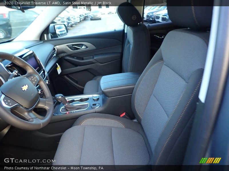 Satin Steel Metallic / Jet Black 2020 Chevrolet Traverse LT AWD