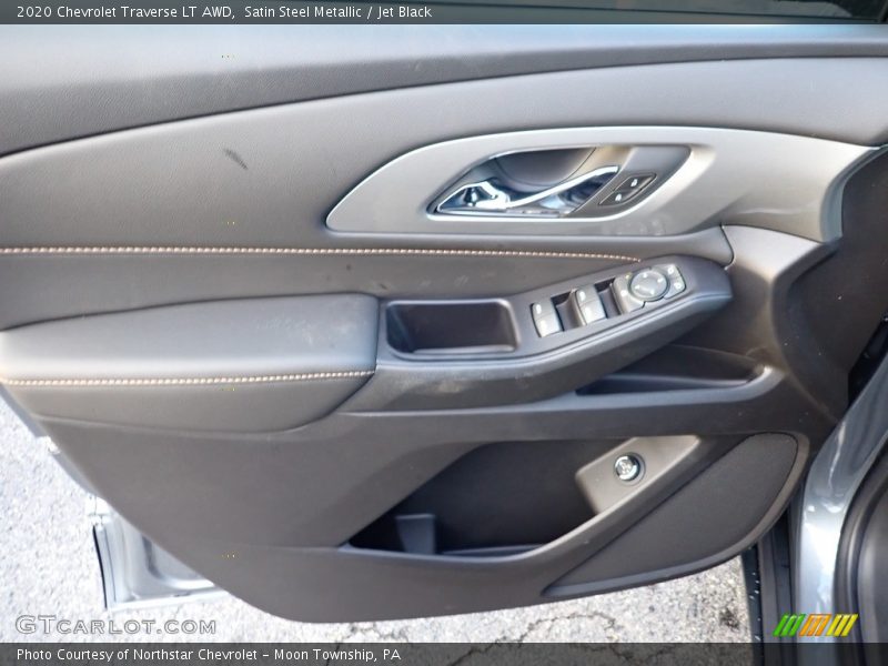 Satin Steel Metallic / Jet Black 2020 Chevrolet Traverse LT AWD