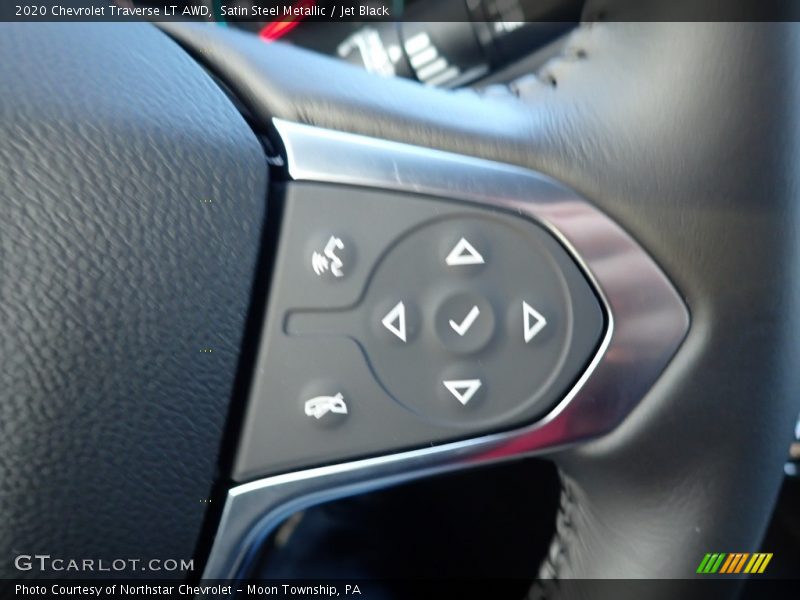 Satin Steel Metallic / Jet Black 2020 Chevrolet Traverse LT AWD