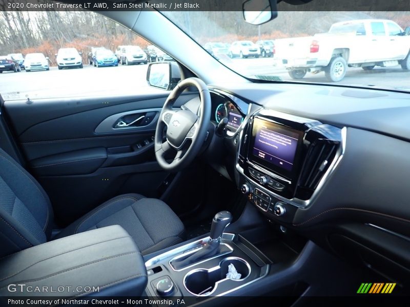 Satin Steel Metallic / Jet Black 2020 Chevrolet Traverse LT AWD