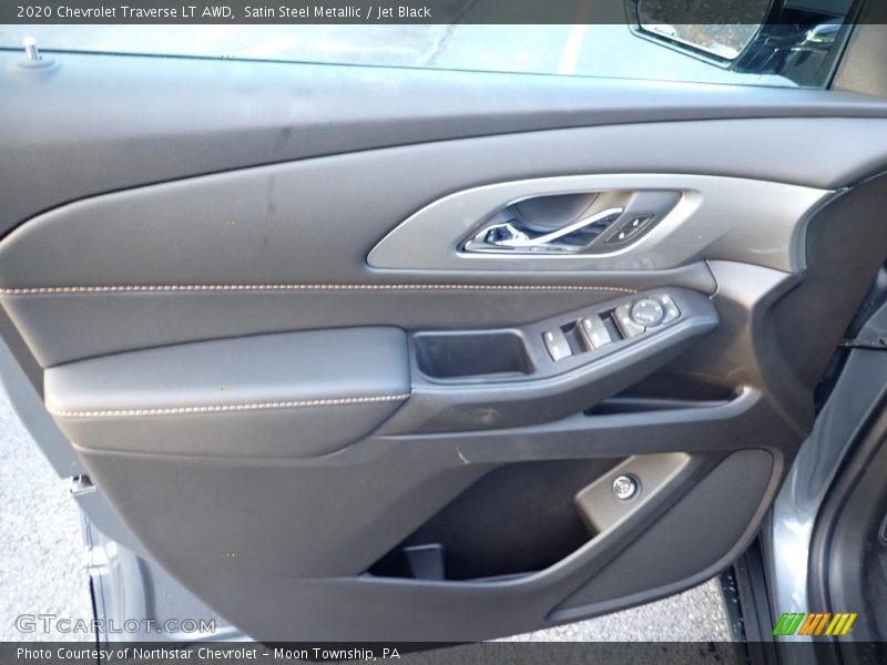 Satin Steel Metallic / Jet Black 2020 Chevrolet Traverse LT AWD
