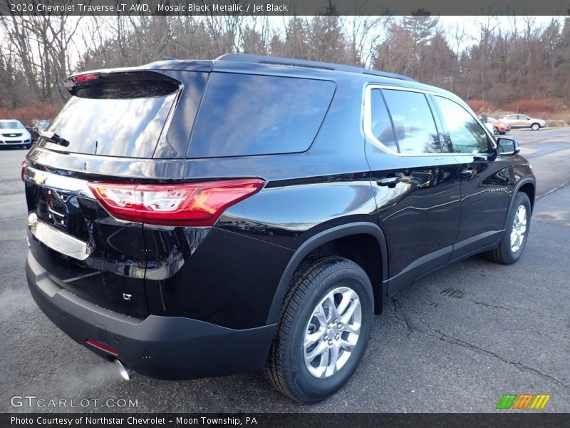 Mosaic Black Metallic / Jet Black 2020 Chevrolet Traverse LT AWD
