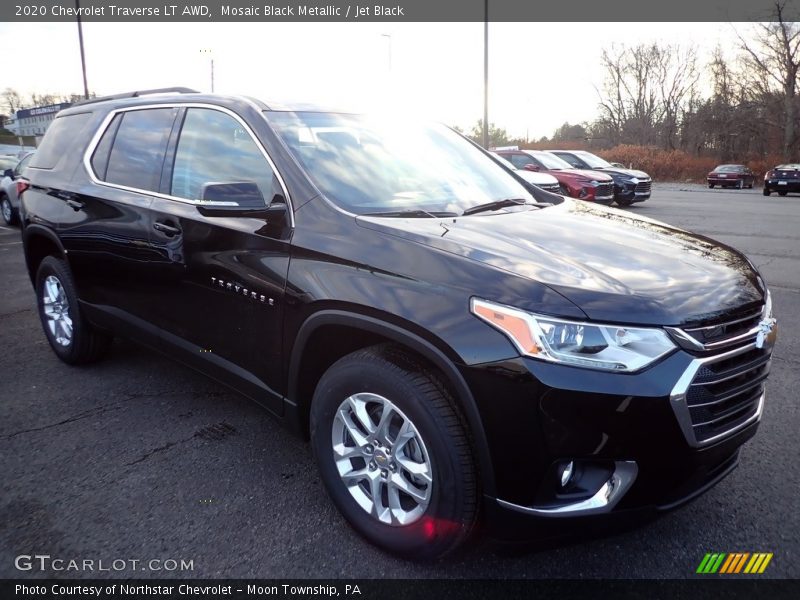 Mosaic Black Metallic / Jet Black 2020 Chevrolet Traverse LT AWD