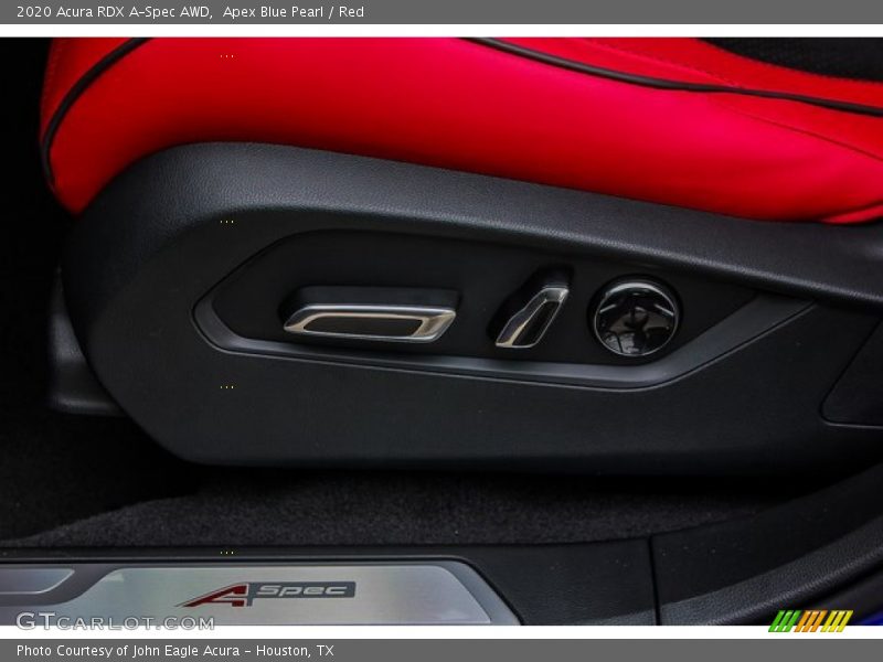 Apex Blue Pearl / Red 2020 Acura RDX A-Spec AWD