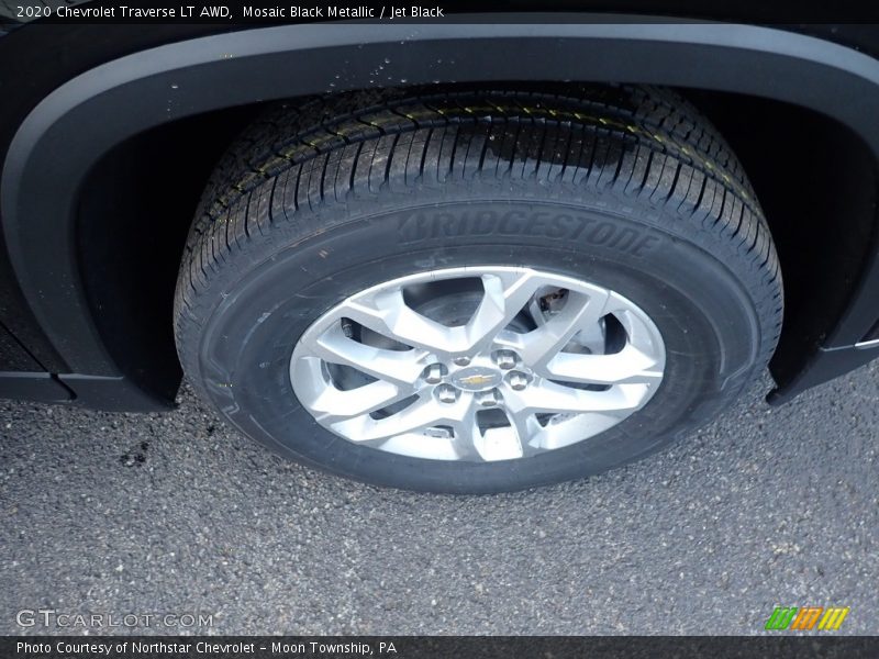 Mosaic Black Metallic / Jet Black 2020 Chevrolet Traverse LT AWD
