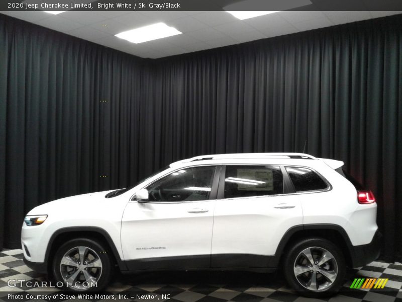 Bright White / Ski Gray/Black 2020 Jeep Cherokee Limited