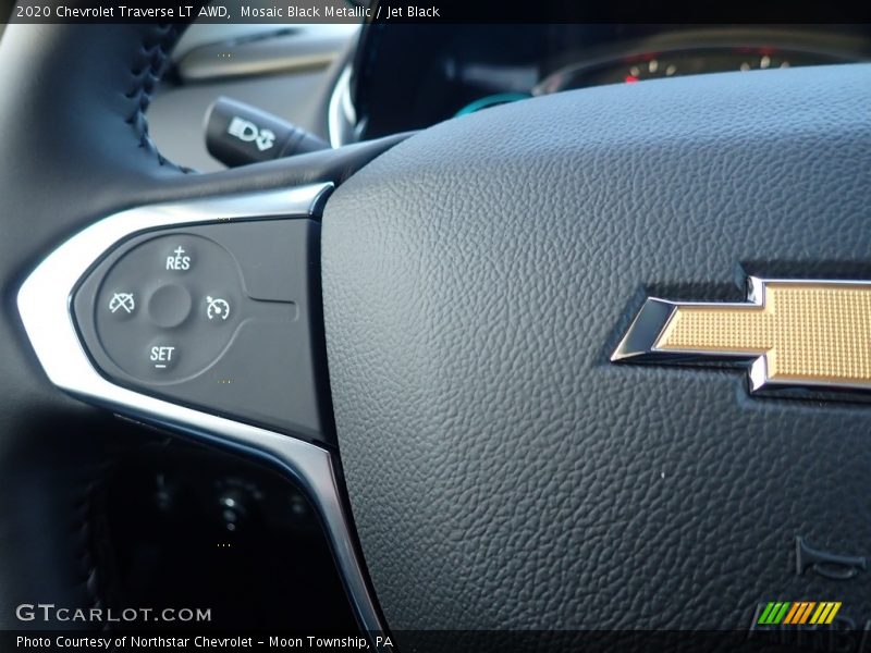 Mosaic Black Metallic / Jet Black 2020 Chevrolet Traverse LT AWD