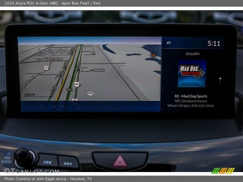 Apex Blue Pearl / Red 2020 Acura RDX A-Spec AWD