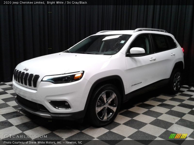 Bright White / Ski Gray/Black 2020 Jeep Cherokee Limited