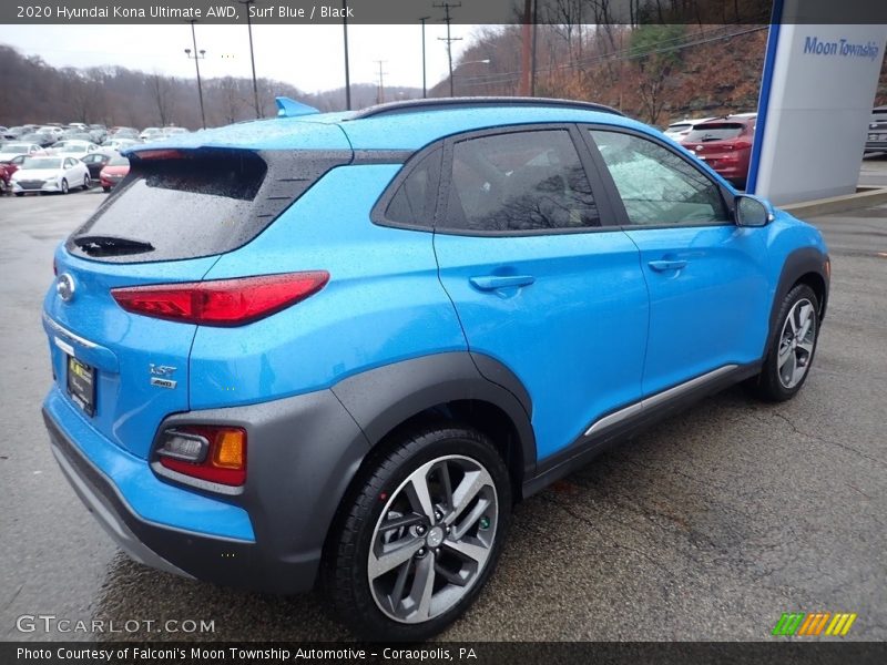 Surf Blue / Black 2020 Hyundai Kona Ultimate AWD
