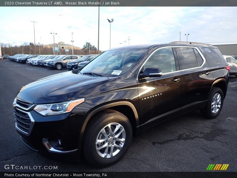 Mosaic Black Metallic / Jet Black 2020 Chevrolet Traverse LT AWD