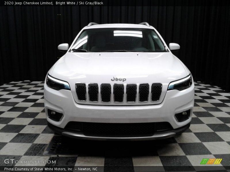 Bright White / Ski Gray/Black 2020 Jeep Cherokee Limited
