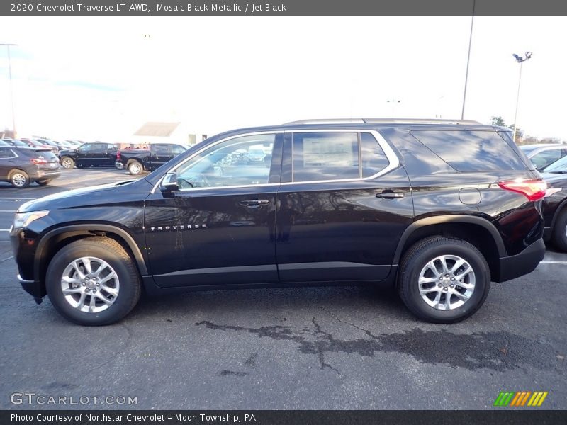 Mosaic Black Metallic / Jet Black 2020 Chevrolet Traverse LT AWD