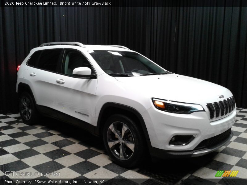 Bright White / Ski Gray/Black 2020 Jeep Cherokee Limited
