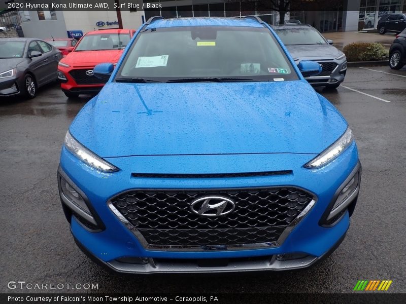 Surf Blue / Black 2020 Hyundai Kona Ultimate AWD