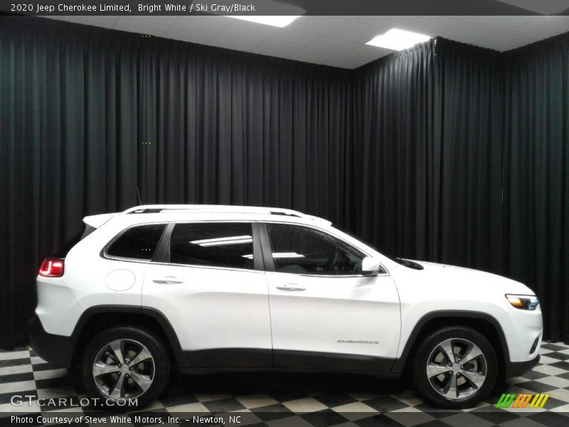 Bright White / Ski Gray/Black 2020 Jeep Cherokee Limited