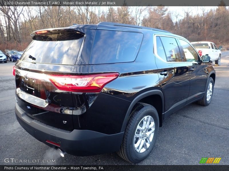 Mosaic Black Metallic / Jet Black 2020 Chevrolet Traverse LT AWD