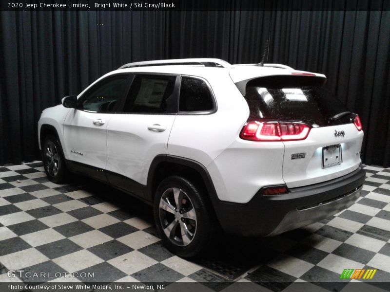 Bright White / Ski Gray/Black 2020 Jeep Cherokee Limited