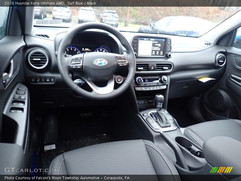  2020 Kona Ultimate AWD Black Interior